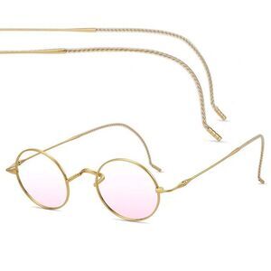 NEW Firmoo Titanium Glasses Non-Prescription Blush Pink Tinted